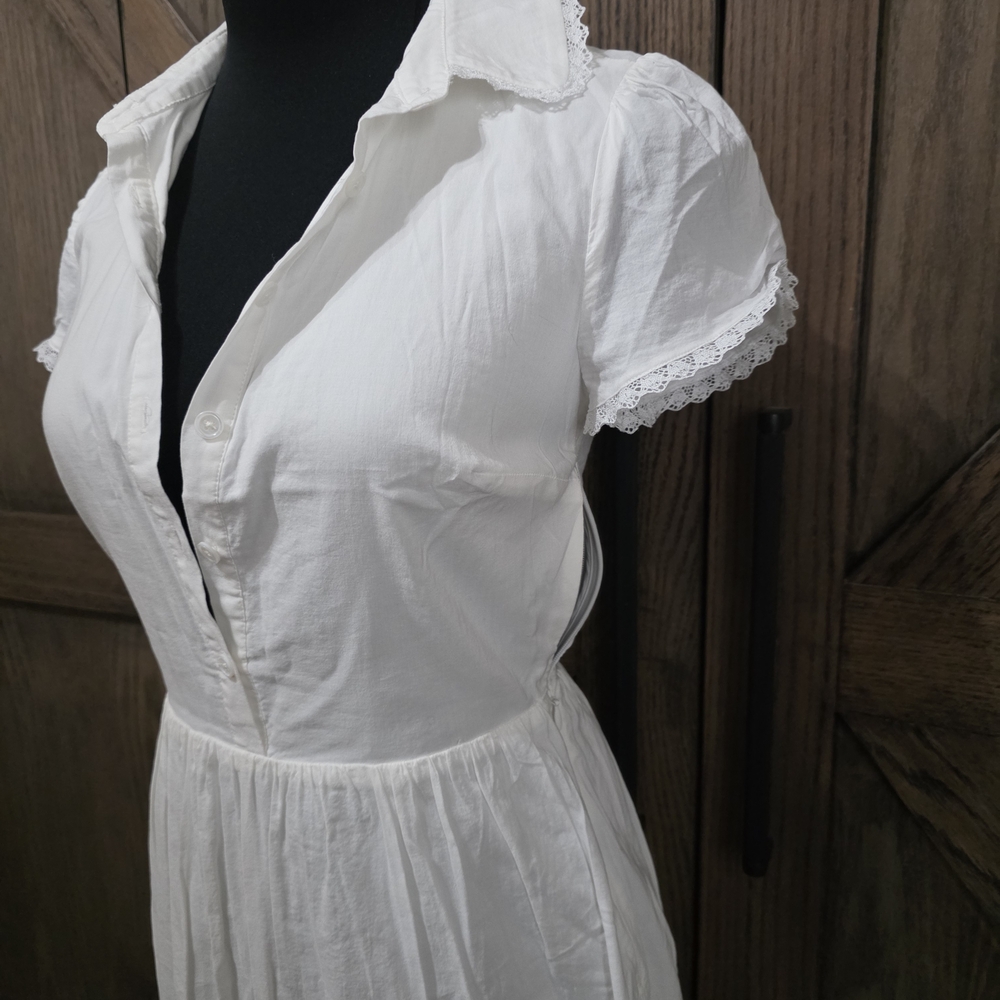Reformation White Midi Dress - Picture 3 of 4